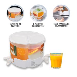 Dispensador Forma de Flor para Liquidos Blanco Y+Stickers