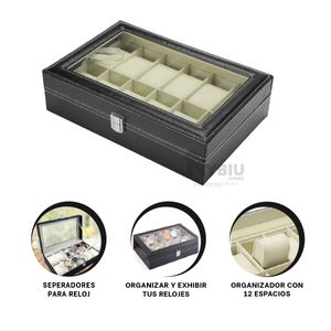Organizador con Separadores de Reloj Negro Y+Papel de Regalo
