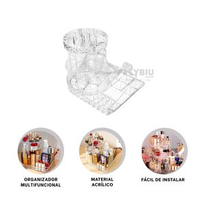 Organizador Lujoso de Base Cuadrada Y+Stickers