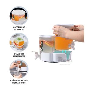 Dispensador Facil de Usar para Bebidas Blanco Y+Agendita