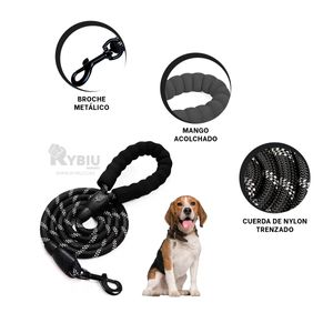 Correa Gruesa Reforzada de 1.2m Negro Y+Post-it Adhesivos