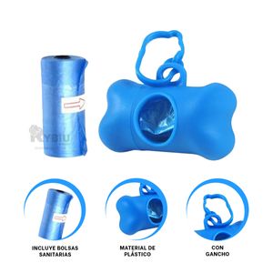 Bolsa para Recoger Residuos de Azul Y+Regalo Stickers