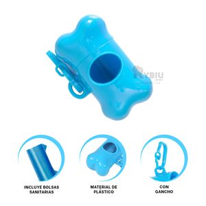 Bolsa para Recoger Residuos en Celeste Y+Regalo Stickers