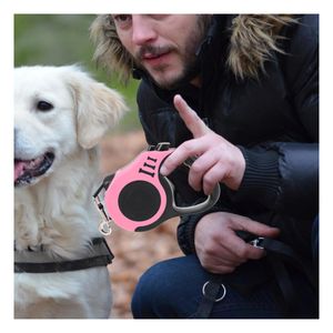 Soga Resistente de Perro de 3m en Rosado Y+Regalo Stickers