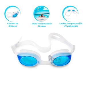 Gafas Flexibles de Color Celeste Y+Post-it Adhesivos