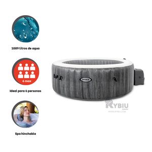Spa Inflable Refrescante y Comodo para Todos en Gris