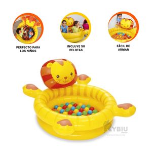 Piscina de Juegos Acuaticos de Niño Leon Y+Regalo Stickers