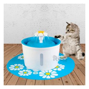 Fuente para Mascotas de Casa en Tono Celeste Y+Agendita