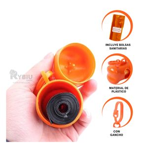 Bolso con Portabolsa Pet en Anaranjado Y+Post-it Adhesivos