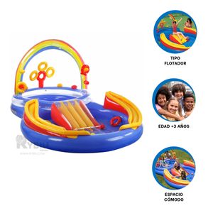 Inflable Arcoiris para Piscina en Multicolor