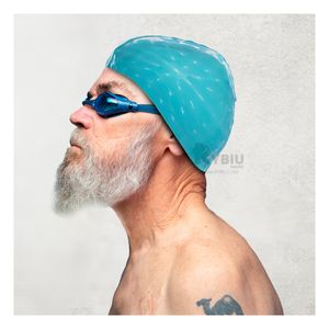 Gorro Ergonomico de Natacion Profesional en Celeste