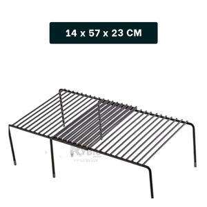 Separador de Gaveta Expandible de 6 Patas en Color Negro