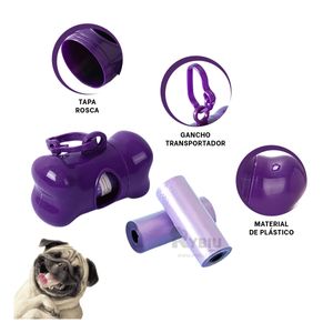 Bolsa para Heches de Perros en Morado Y+Papel de Regalo