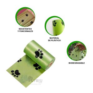Bolsa Resistente para Desecho Tono Verde Y+Regalo Stickers