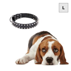 Collar Suave y Elegante para Perros Negro Talla L Y+Agendita