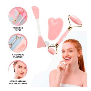 Set de 3 Implementos Faciales Tono Rosado Bebe Y+Agendita