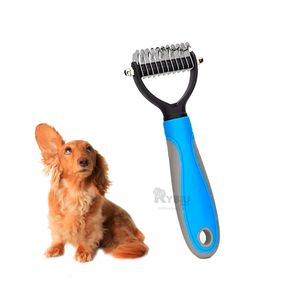 Cepillo Compacto Canino Mediano en Celeste Y+Papel de Regalo