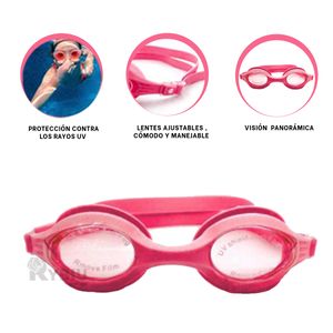 Lente Acuaticos y Modernos para Bucear en Rosado