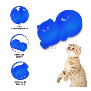 Plato Duo Compacto en Talla M en Azul Y+Regalo Stickers