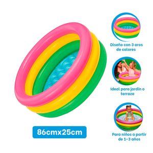 Pileta Acolchada para Niños Y+Regalo Ligas para Peinar