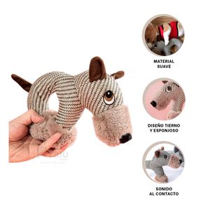 Peluche Tierno con Rayas Beige y Marron Y+Papel de Regalo