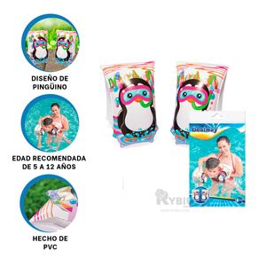 Brazeras para Piscina en Pinguino Y+Papel de Regalo