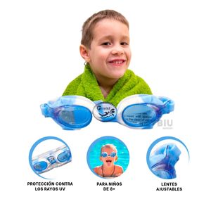 Lente Adaptables para Nadar en Multicolor Y+Papel de Regalo