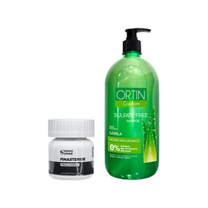 Finasteride 1mg X 60 Capsulas + Shampoo Ortin Sabila 1Lt