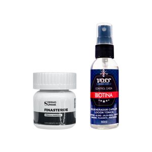 Finasteride 1mg X 60 Capsulas + Biotina Control De Caida Voss 60ml