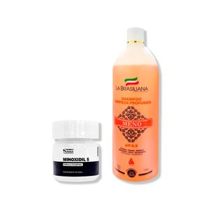 Minoxidil 5mg Caps 60 + Shampoo Antiresiduo 1Lt