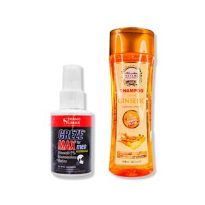 Locion Creze Max Formen 60ml + Shampoo Raiz De Ginseng 420ml