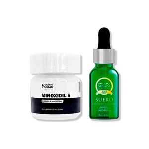Minoxidil 5mg Caps 60 + Biotina Romero Crecepelo 15ml