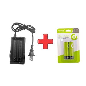Combo Cargador Doble Opalux + 2 Baterías Recargables Cafini