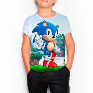 Polo con Diseño Sony para Niño Color Celeste - Sanllo