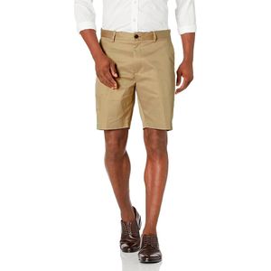 Short Buttoned Down Color Beige Oscuro - Sanllo