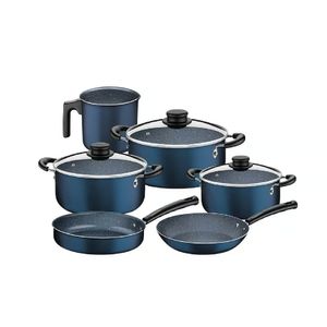 Set Juego de Batería de Cocina Tramontina Paris Granito 9 Piezas Color Azul