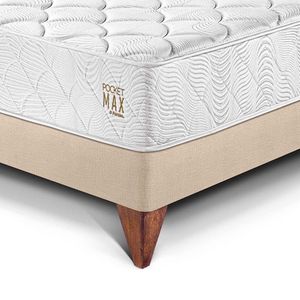 Cama Europea Pocket Max King Champagne