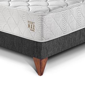 Cama Europea Pocket Max King Charcoal