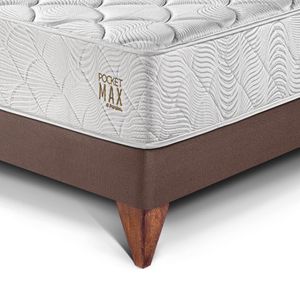 Cama Europea Pocket Max King Chocolate