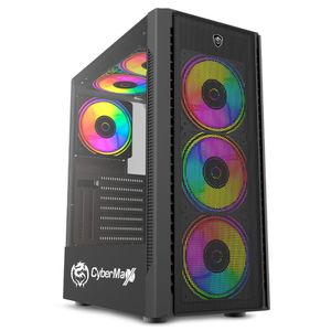 Case Gamer Cybertel Viper CBX 5003  Panel Lateral Acrílico con 7 Slots de Expansion