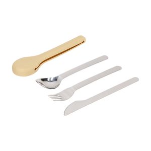 Set Cubiertos Reutilizables Acero Inoxidable