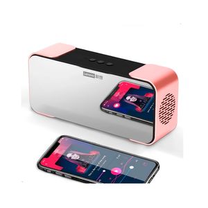 Parlante Reloj despertador Lenovo Radio Bluethoot L022 Rosa