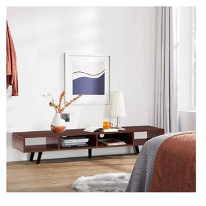 Mesa de TV 65" Contemporánea TU MESITA Jynx Melamina 18mm Color Marrón