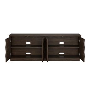 Mesa Moderna de TV 75" TU MESITA Mireya Melamina 18mm color Marrón 4 puertas