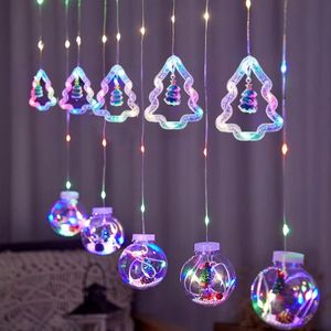 Cortina de Luces Navideñas, Cascadas Led Multicolor de 8 Tiempos