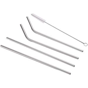 Set de 4 Sorbetes Inoxidables más Cepillo de Limpieza