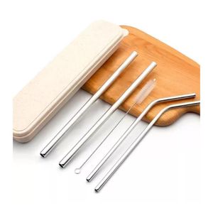 Set de 4 Sorbetes Inoxidables más Cepillo de Limpieza