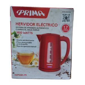 Hervidor Eléctrico Prima Rojo  KEP0301 PR
