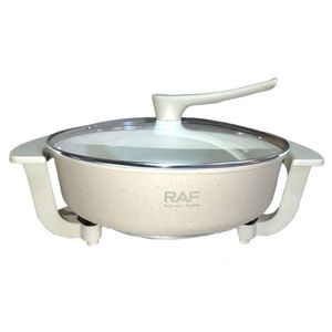 Olla Sartén Grill Eléctrica Redonda Antiadherente 6 Litros R-5410