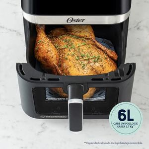Freidora de Aire Digital Recubrimiento Oster DiamondForce 6 Litros  CKSTAF60WDDF